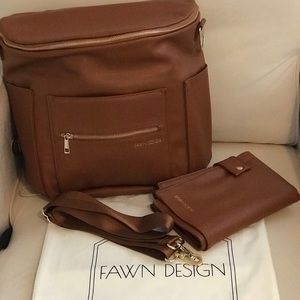 Fawn Design Diaper Bag & clutch